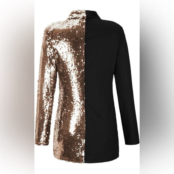 ʙʟᴀᴢᴇʀ , ʙʀᴀɴᴅ : ᴄʙʀ , ꜱɪᴢᴇ : ᴍ ᴄᴏʟᴏʀ: ʙʟᴀᴄᴋ ᴀɴᴅ ɢᴏʟᴅ - Picture 4 of 6